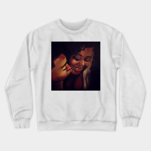 Black Love Crewneck Sweatshirt by cindybrady1986